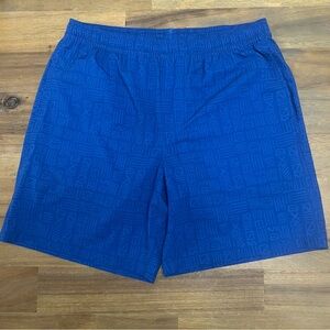 Chubbies Men’s Shorts Blue Orange Liner Drawstring Swimwear Elastic Waist